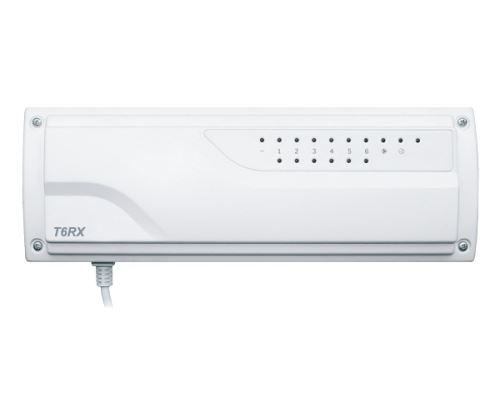 Euroster T6RX controller for 6 underfloor heating circuits with wireless control