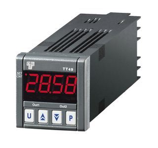 Digitální časovač Tecnologic TT49 LCRRB s bezpotenciálovými vstupy a zálohováním