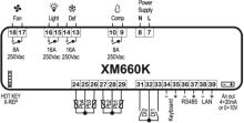 Silová deska regulátoru Dixell XM660K 5N1C1 pro sdružená chlazení