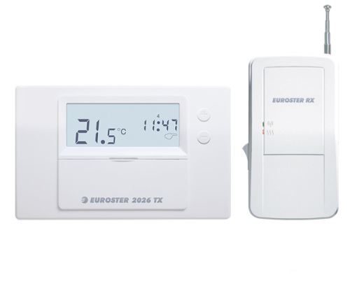 Bezdrôtový termostat Euroster 2026TXRX s podsvietením