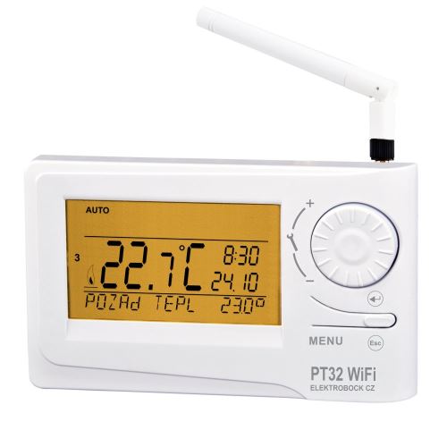 WiFi termostat Elektrobock PT32 WiFi s týždenným programom