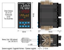 Pixsys ATR464-24ABC-T process controller with NFC programming, 15 cycles / 30 steps (2)