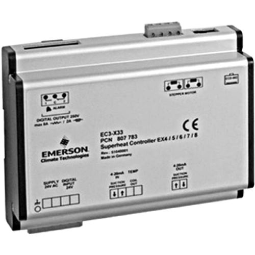 Regulátor prehriatia elektronického expanzného ventilu Emerson EC3-X33