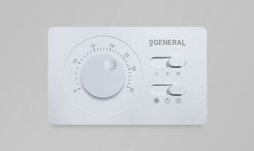 Izbový termostat General Life FC100 pre Fan-Coil jednotky