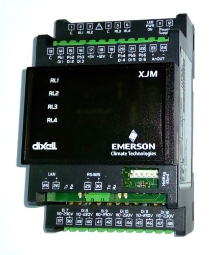 Modul sběru dat a výstupních relé Dixell XJM60D 70300 pro monitorovací systémy Xweb