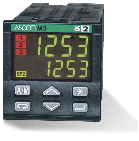 Procesný PID regulátor Ascon Tecnologic M5 3100 0000 s 2ma výstupmi