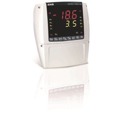 Compact Dixell XLR470 500C1 wall-mounted controller for dual temperature control