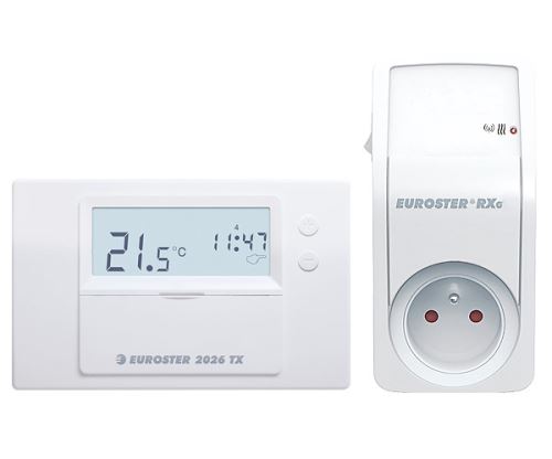 Bezdrôtový termostat Euroster 2026TXRXG s podsvietením