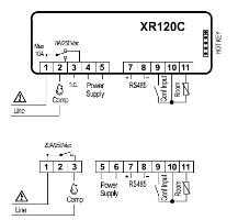 Termostat chlazení Dixell XR120C 5P0C1 s jedním výstupním relé a RS485 (1)