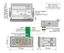 Čítač Pixsys TCT101 2ABC s napájením 24-230V (1)