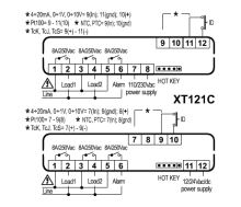 Regulátor Dixell XT121C 0N0AU se dvěma nezávislými výstupy a alarmem