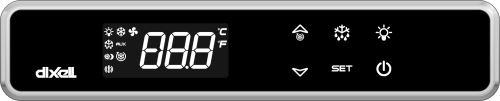 Dixell XW60LT cooling controller with touch control