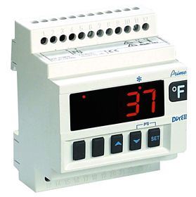 Dixell XR70D 5N0C1 cooling controller with fan control and DIN auxiliary relay