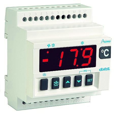 Termostat chladenia Dixell XR20D 5N0C1 s napájaním 230V a 20A relé na DIN