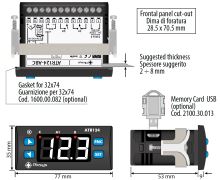 Pixsys ATR124-AD PID controller with 12-24 Vac/dc power supply (3)