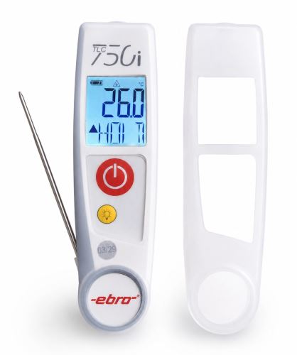 Vpichovací a infra teplomer Ebro TLC 750 s laserom a kalibráciou, -50 až +250 °C