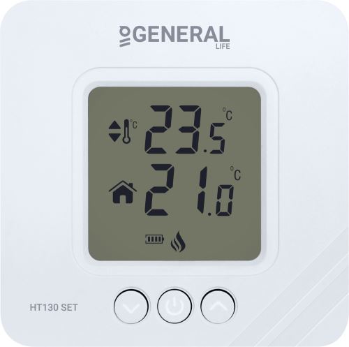 Jednoduchý bezdrôtový termostat General Life HT130 SET