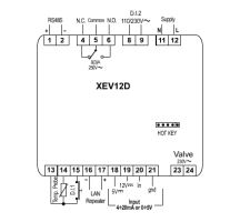 Řídící jednotka Dixell XEV12D 5P1C0 pro ovládání elektronických expanzních ventilů (1)