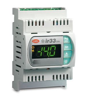 Carel DN33C0HR00 cooling thermostat with 4 DIN rail outputs