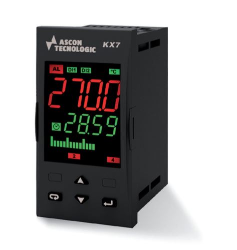 Regulátor teploty a rýchlosti posuvu Ascon Tecnologic KX7 HESR-D pre pece a chladiace tunely