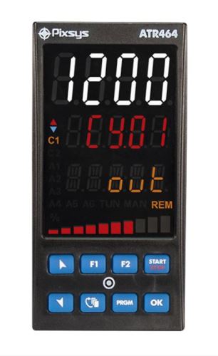 Pixsys ATR464-24ABC-T process controller with NFC programming, 15 cycles / 30 steps