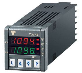 PID regulátor Tecnologic TLK43 HRR s teplotním vstupem a dvěma relé